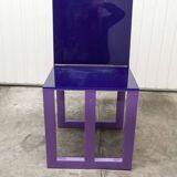 Chaise en métal et plexiglass création unique