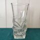 Chiseled glass vase