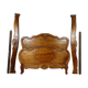 Louis XV bed in blond walnut around 1880-1900