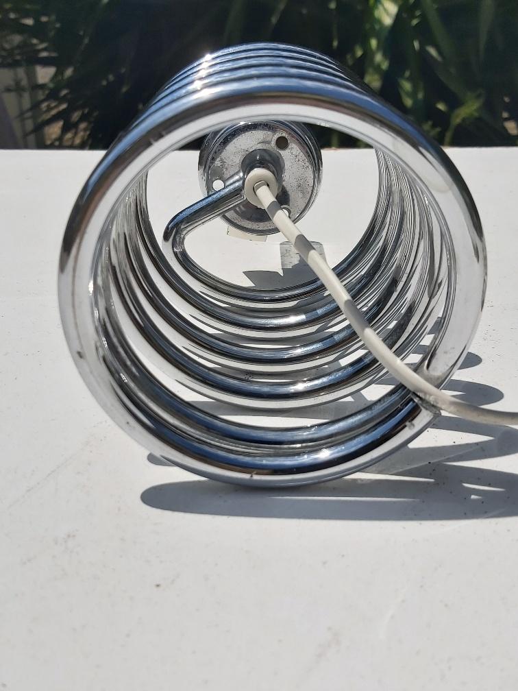 Spring lamp and opaline design