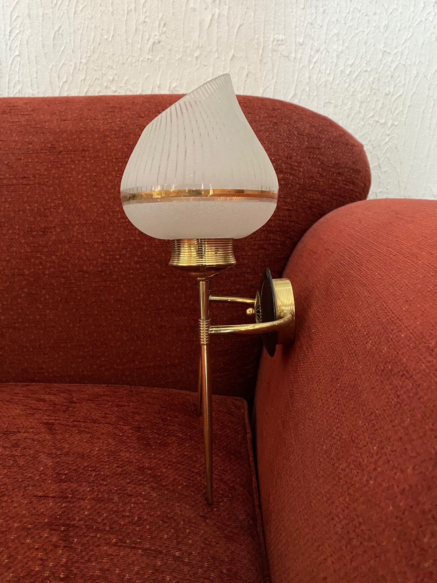 Pair vintage wall light