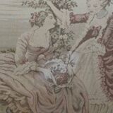 Large Aubusson Tapestry - 18th Century Gallant Scene - 200x10