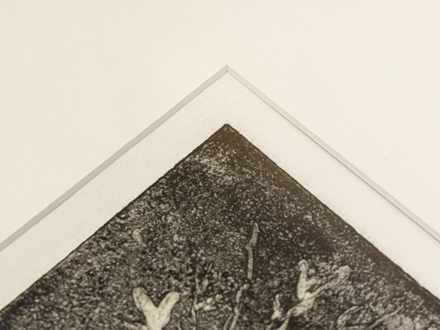 Neige, B/W Etching on Paper, 47 x 47 cm