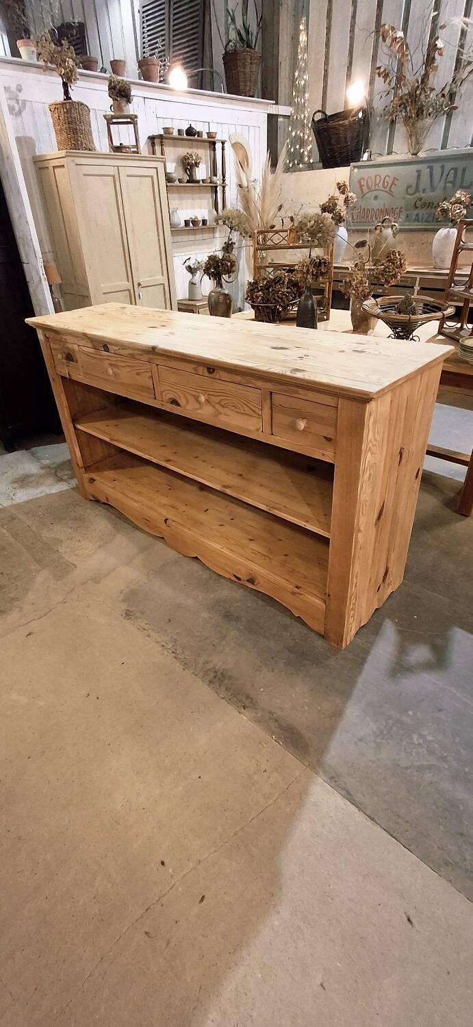 Open buffet in fir wood