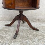 Bookcase pedestal table rotating table 3 drawers