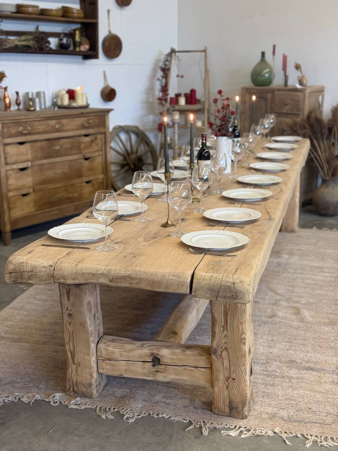 Very large renovated farmhouse table