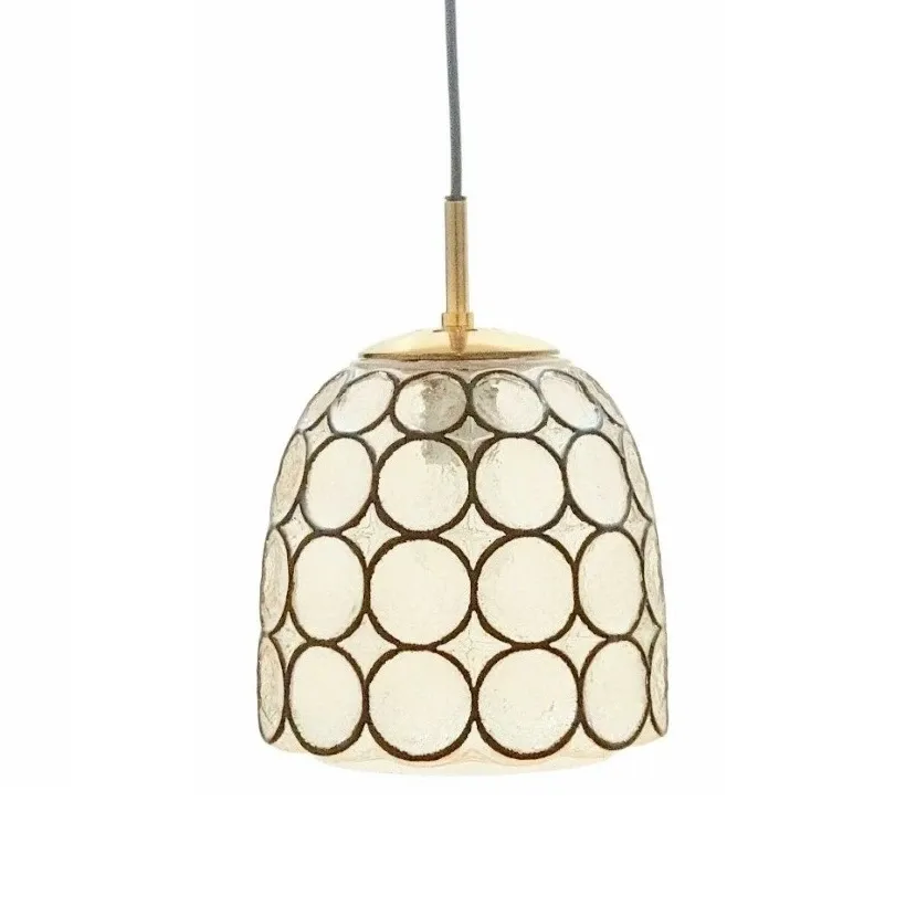 Mid-Century Modern Glass Ceiling/Pendant Light from Limburg, Germany, 1960s