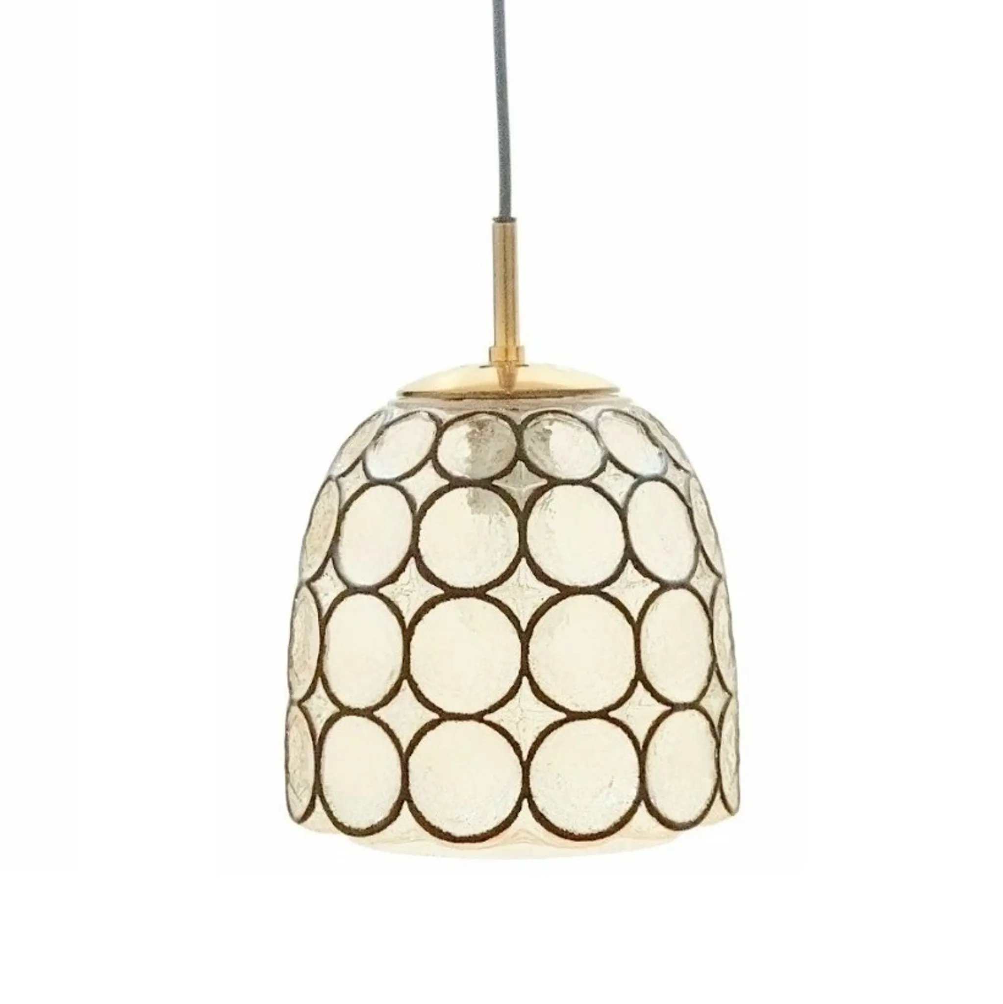 Mid-Century Modern Glass Ceiling/Pendant Light from Limburg, Germany, 1960s
