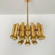Brass Chandelier by Gaetano Sciolari