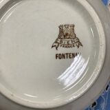 Iron earthenware teapot Gien service Fontenay