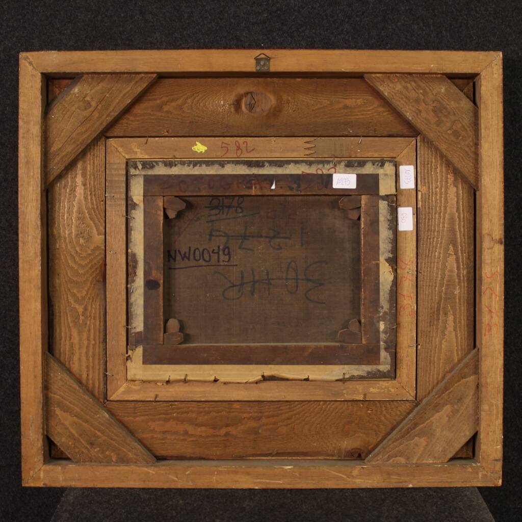 Pastoral landscape italian painting from the 18th century