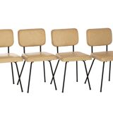 Set of 4 chairs by André Simard, Airborne, 1950