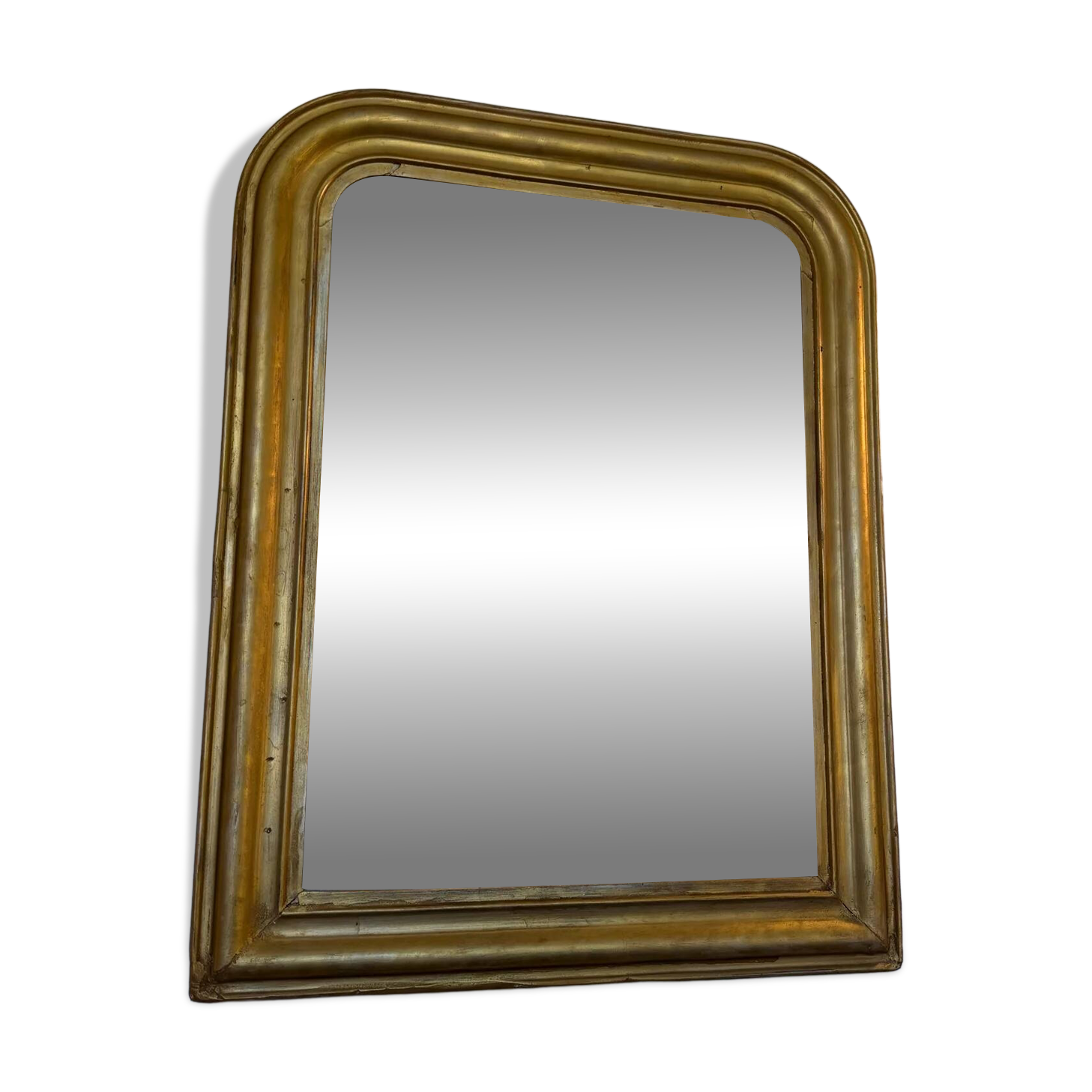 Vintage Louis Philippe mirror with antique gold beveled glass