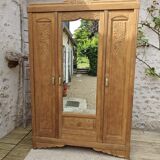 Art deco oak cabinet