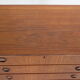 Mid-Century Modern Danish Chest of Six Drawers, Tallboy in Teak, Denmark, 1960s