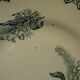 Set of 4 flat plates in saint amand earthenware. lily of the valley decor.