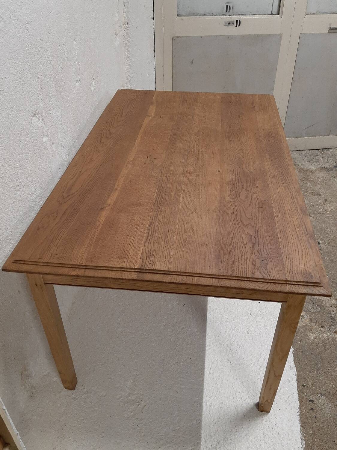 Solid oak farm table