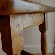 Side table, solid wood stool