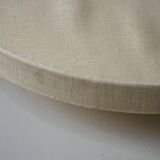 Mid-Century Modern, large round ceiling light in linen, Sweden, 1960s