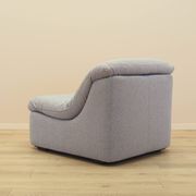 Italian Space Age Lounge Chair 1970s in Bouclé Fabric