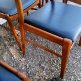 set of 6 vintage Scandinavian chairs
