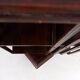 Table d'appoint en bois dur et bibliothèque tournante Vintage Sheraton Revival