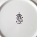 Set of two dessert plates Lunéville décor Reverbère