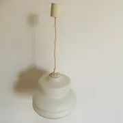 Vintage suspension in white opaline – Scandinavian design
