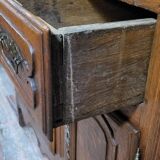 Important buffet deux corps époque Louis XV en chêne massif