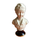 Bust child cherubin porcelain biscuit signed Tharaud Limoges made In France