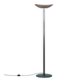 Vintage floor lamp by Artemide in glass, minimalist uplight from the 80s.
