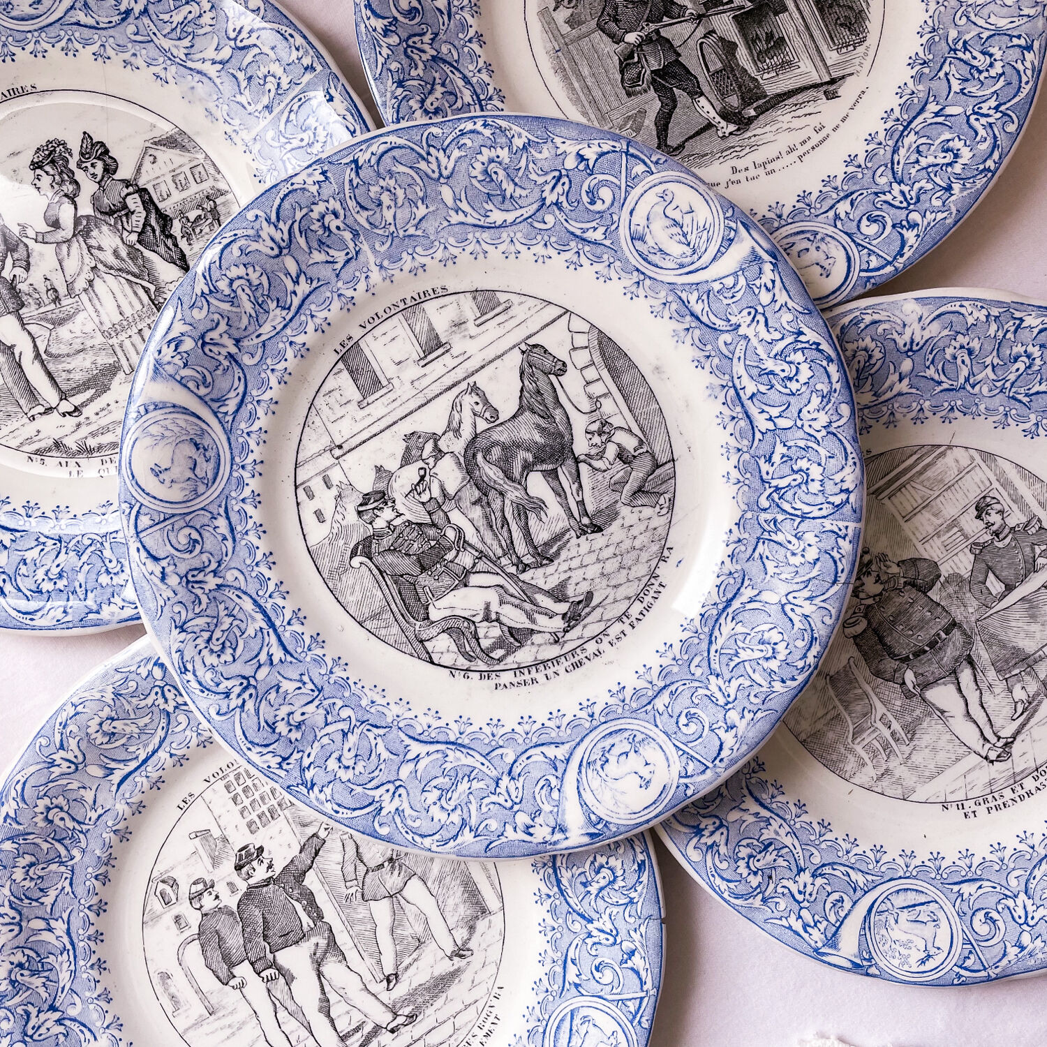 Luneville talking plate collection