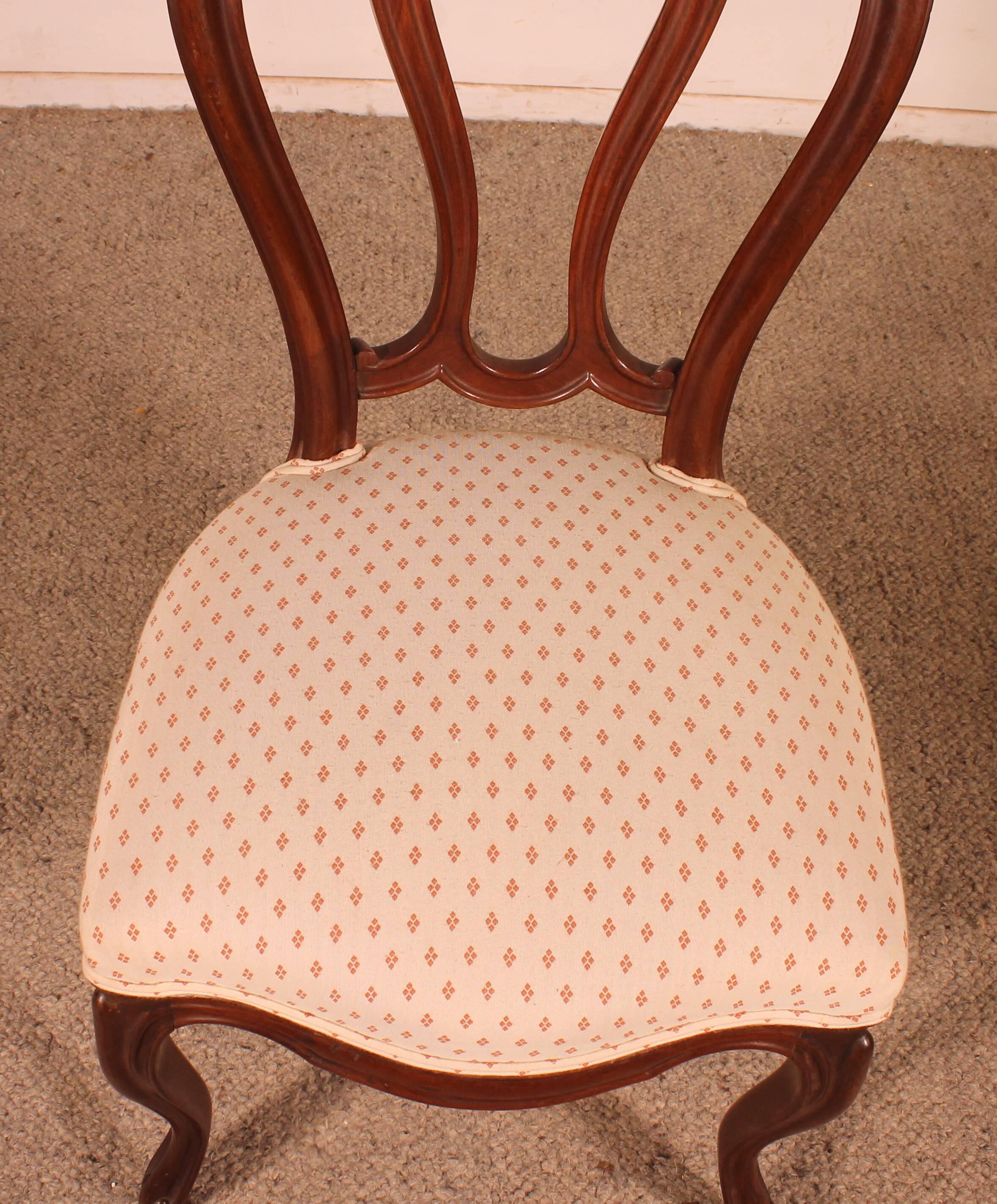 Set of 6 Napoleon III period chairs