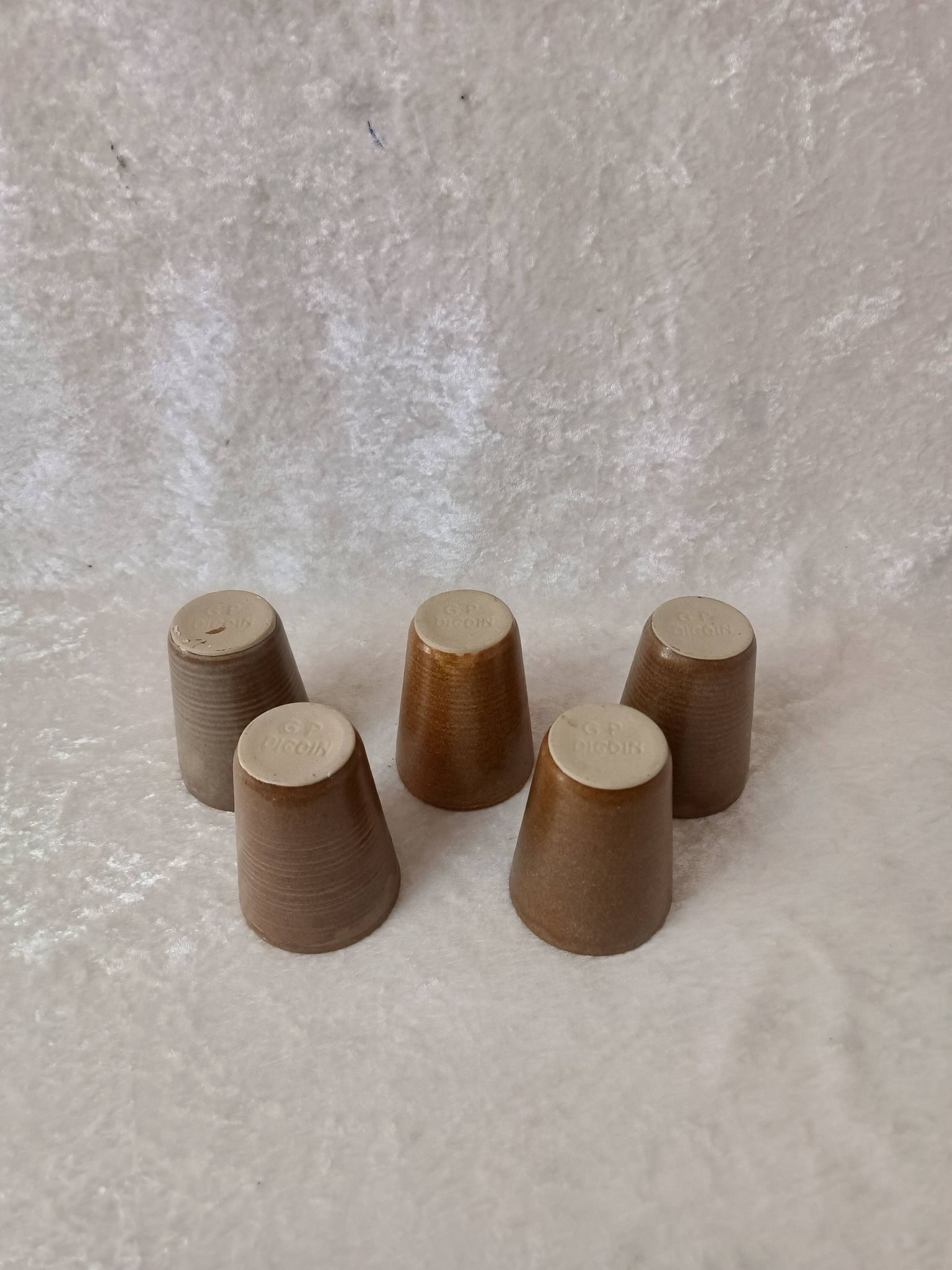 Stoneware cups Digoin*5