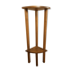 Teak corner shelf