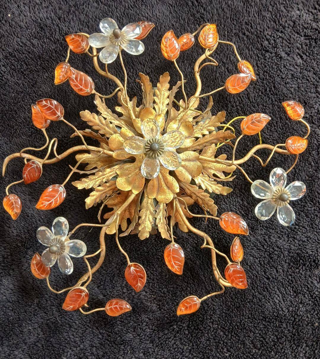 Florentine Ceiling Light Fixture Banci Firenze 1970s Maison Bagues Design it