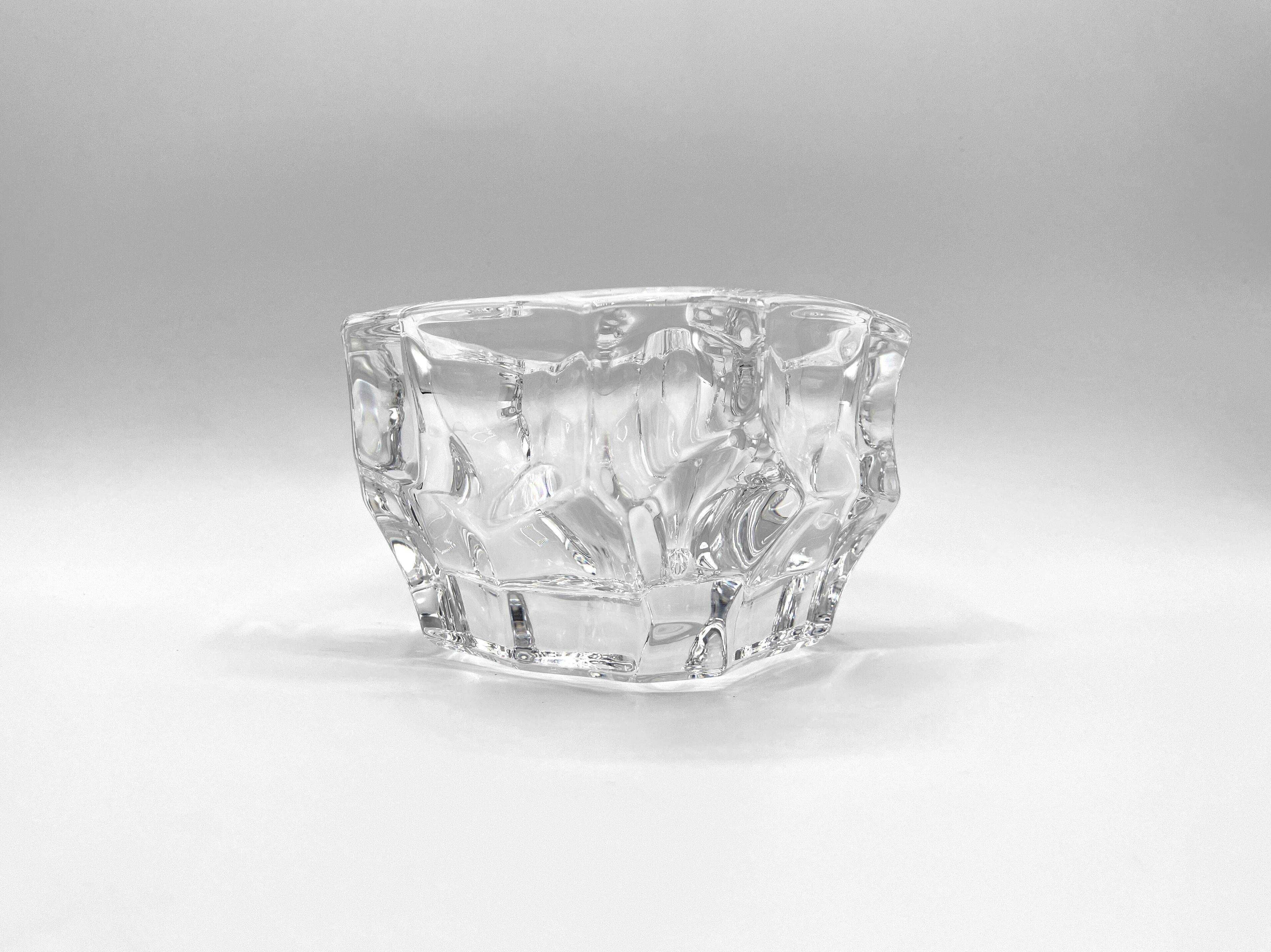 Very thick Sèvres crystal empty pocket • Perfect condition • 90s