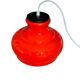 Dark orange opaline glass pendant light