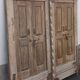 Large old double wooden door