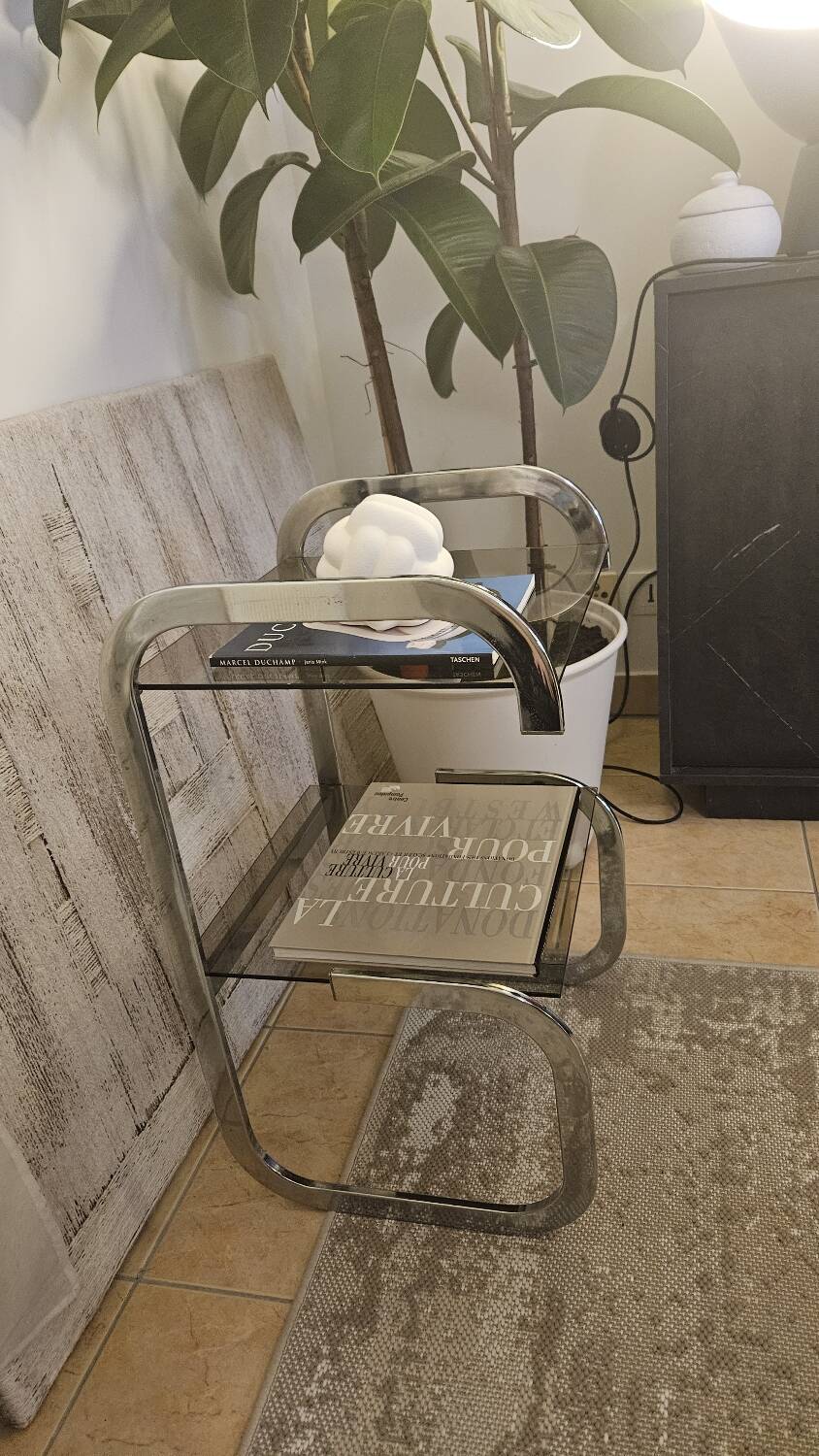 Chrome end table