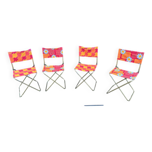 lot de 4 chaises pliantes