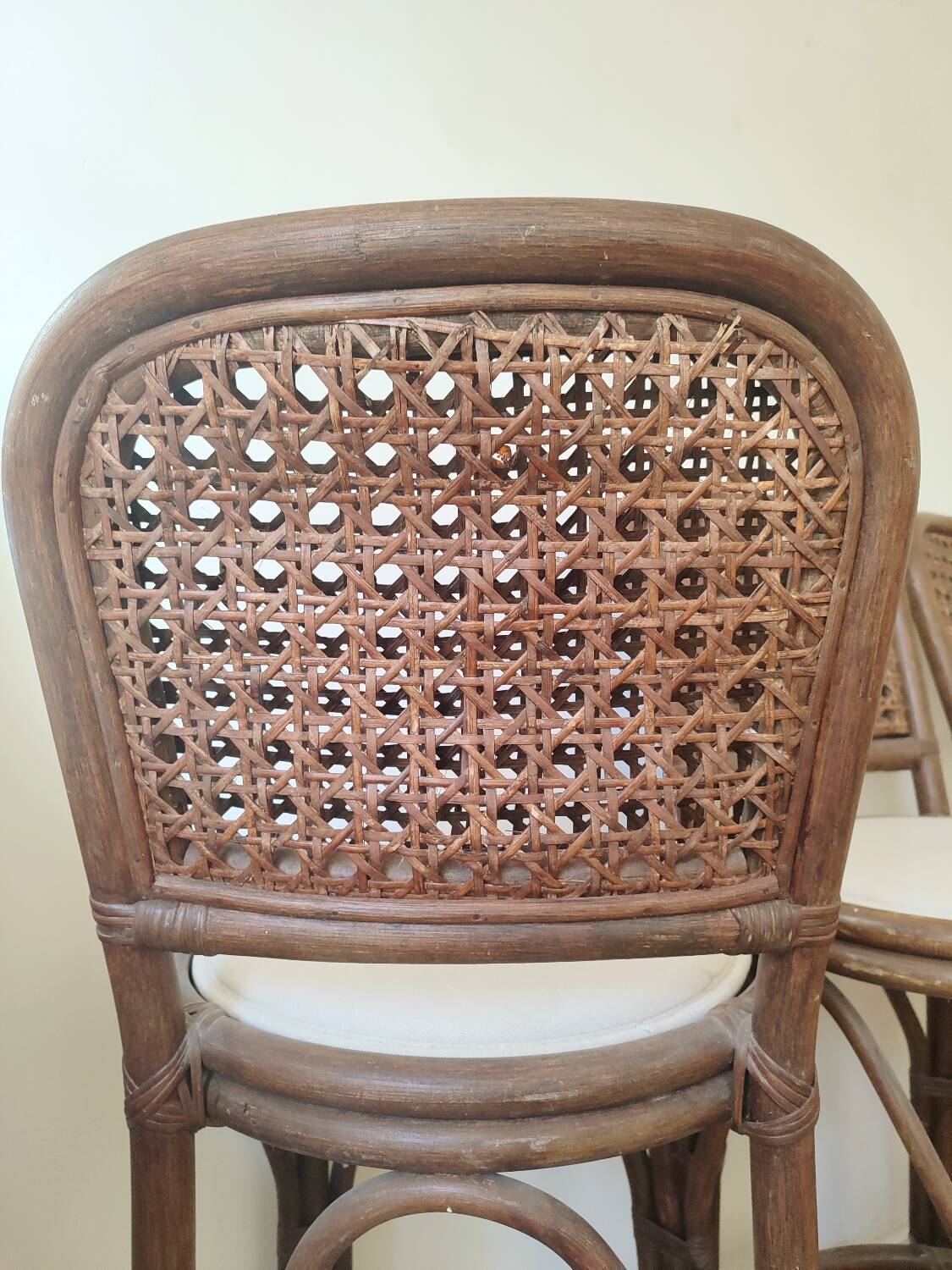 Rattan bar stools