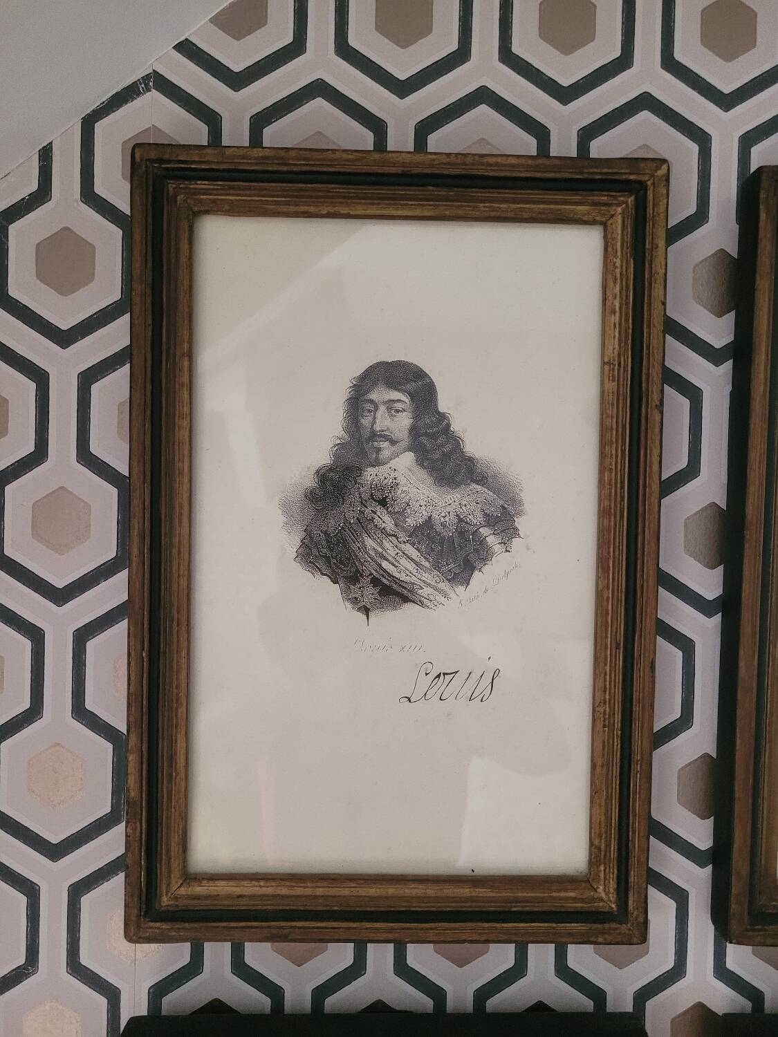 Set of 4 portraits of Kings of France