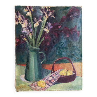 Painting 1900 "Irises"