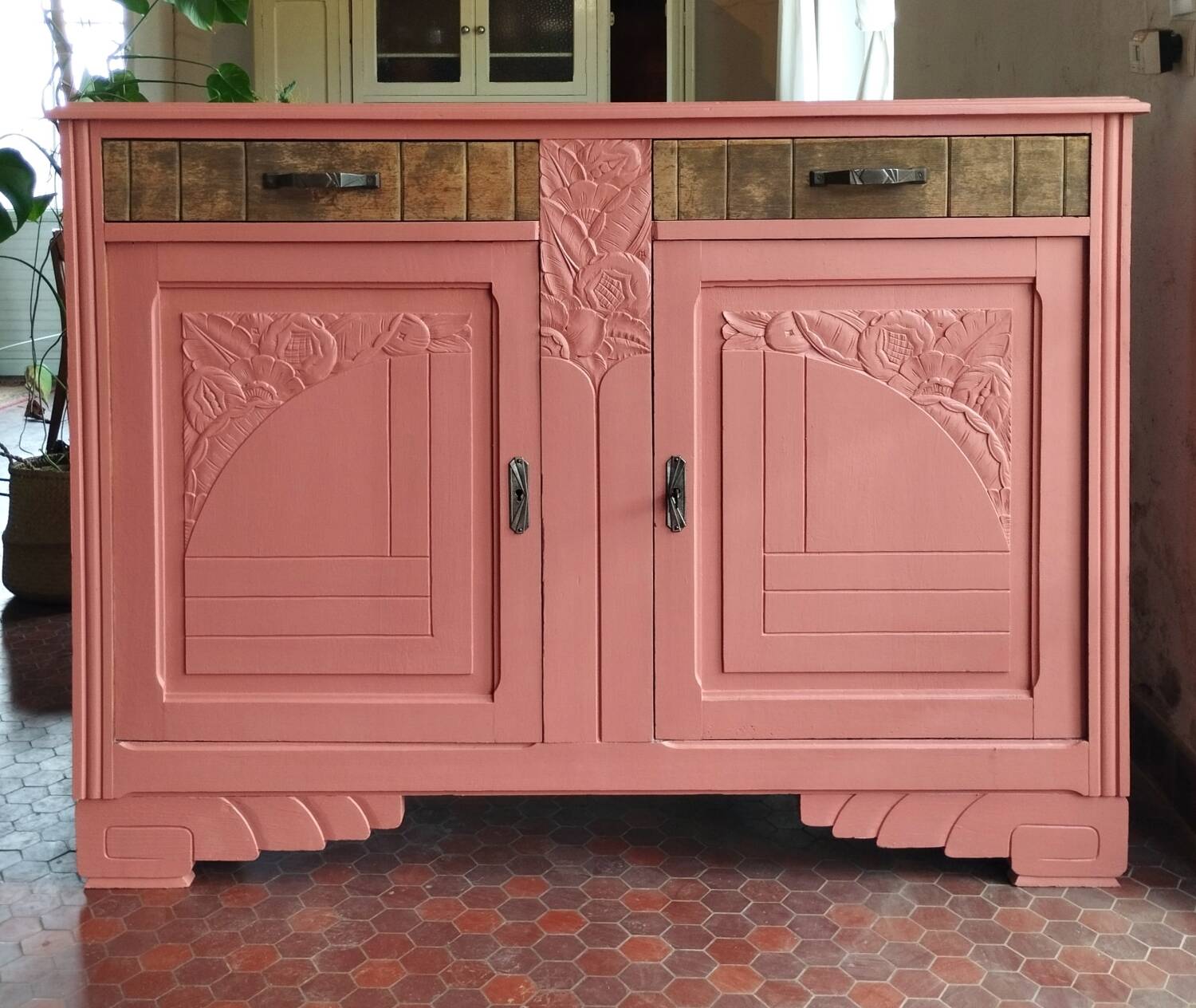 Bahut Art Déco Terracotta