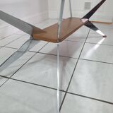 Coffee table with compass legs from the 60s
