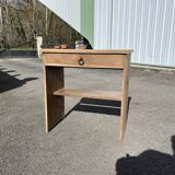 Console - antique solid wood side table with drawer