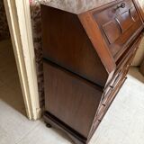 Vintage solid wood secretary desk