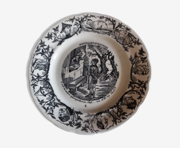 Assiette parlante à thème Choisy le Roi nouvelles questions n° 2