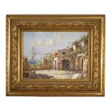 Italian painting signed seascape